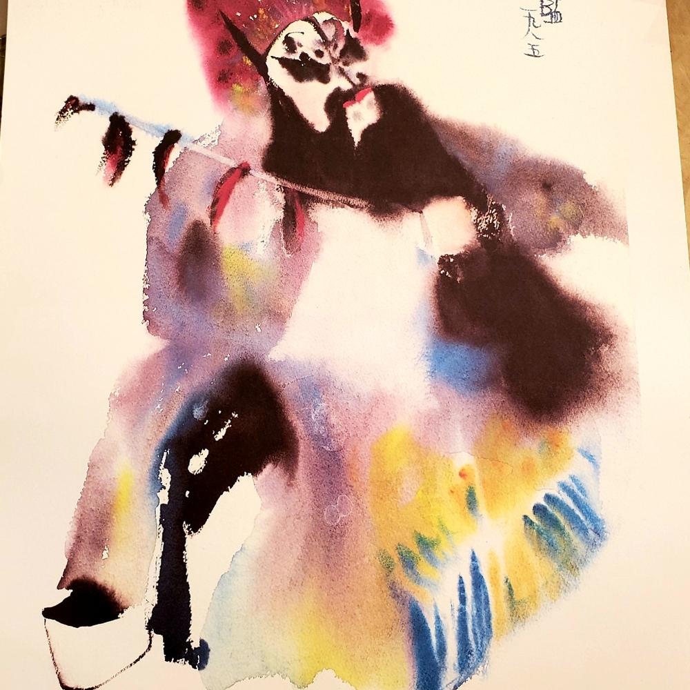 Original Signed and Numbered Wang Lan Drawing